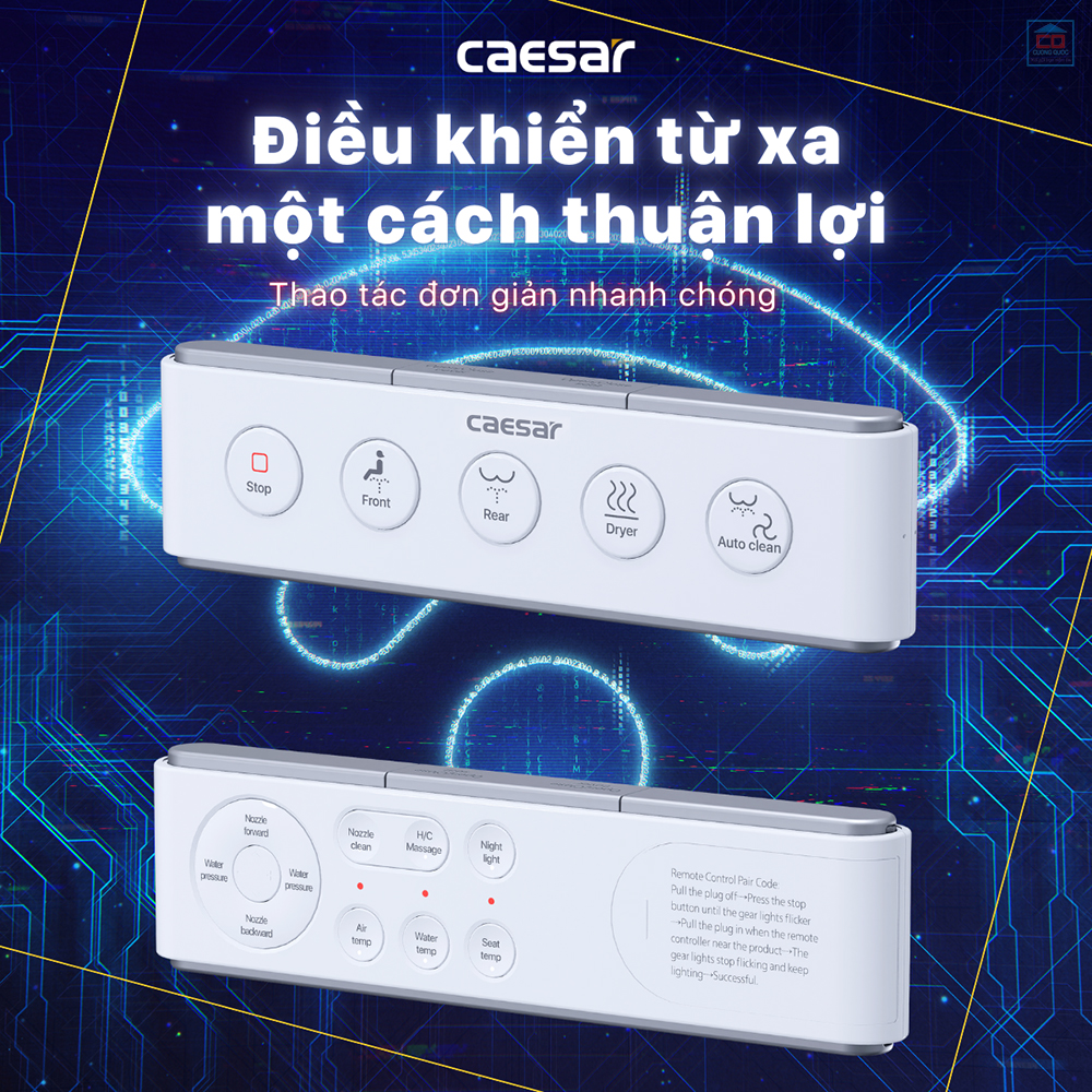 Điều khiển nắp bàn cầu Caesar TAF610H