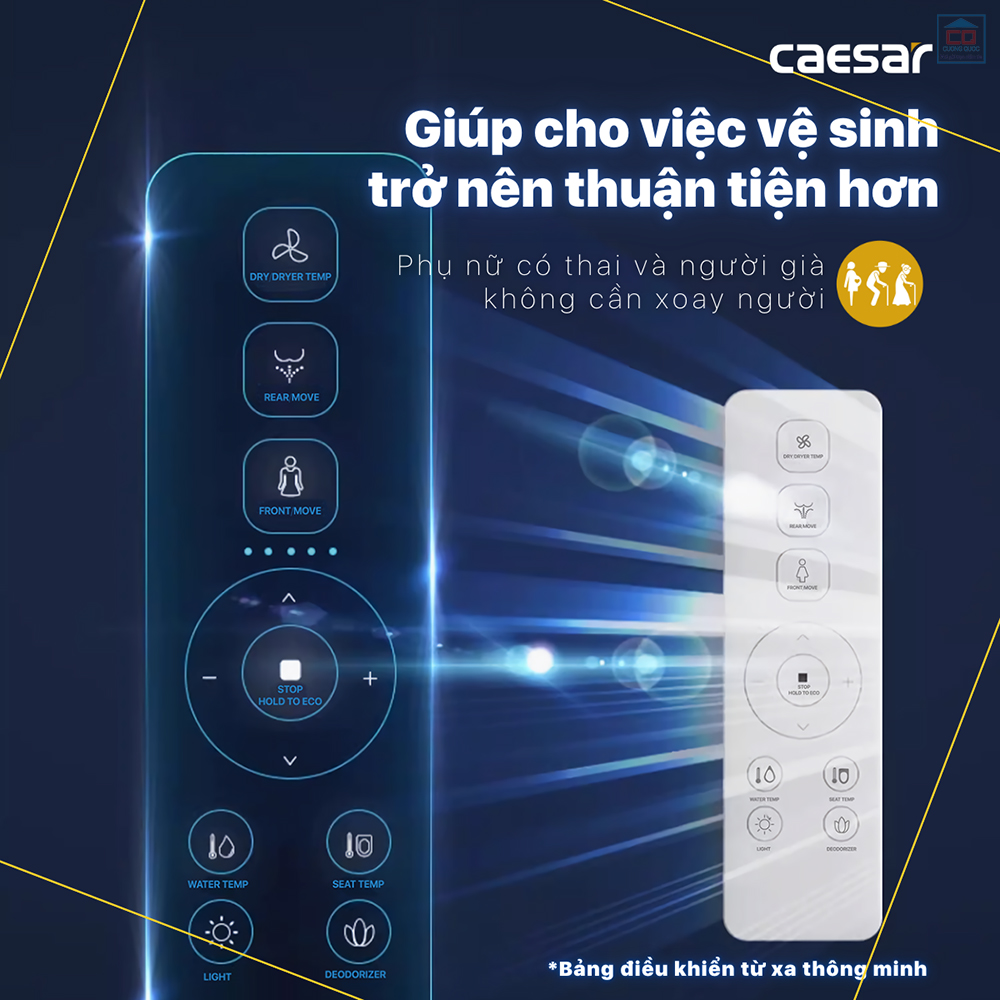 Điều khiển nắp bồn cầu Caesar TAF710H