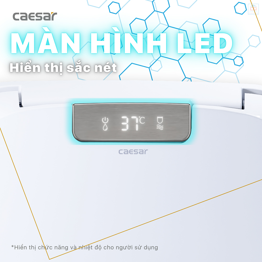Màn hình led nắp bồn cầu Caesar TAF610H