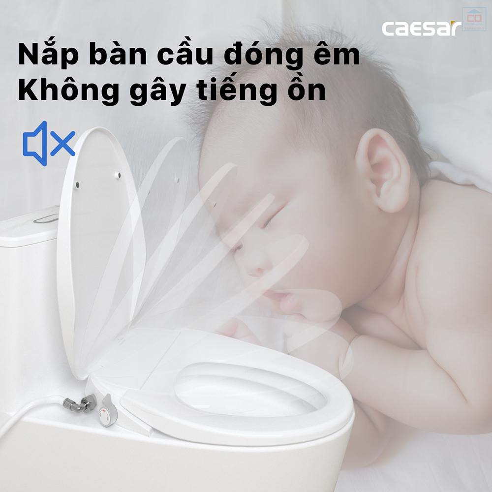 Nắp bồn cầu Caesar TAF060 đóng êm