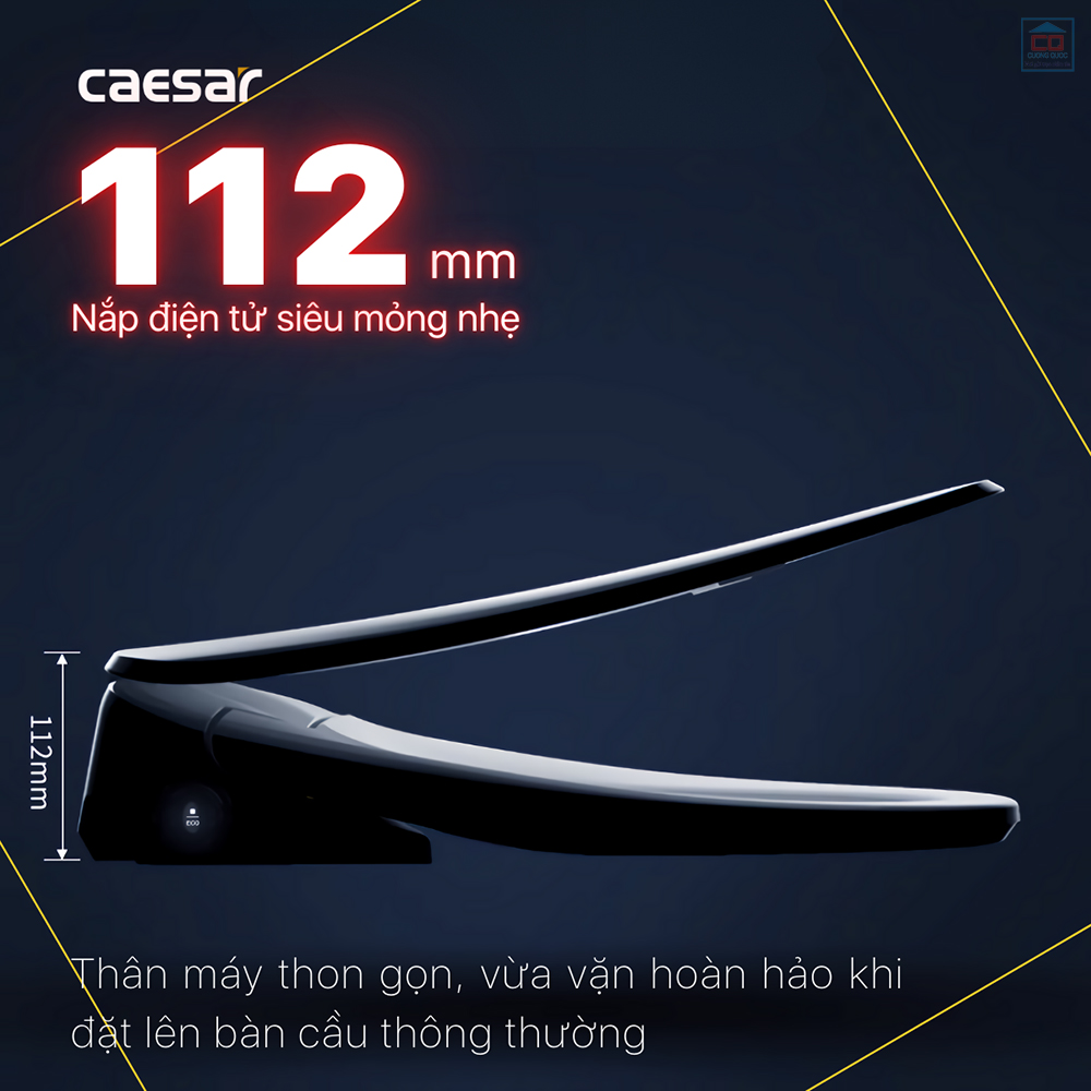 Nắp bồn cầu Caesar TAF710H mỏng nhẹ