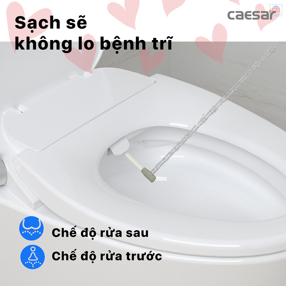 Tính năng nắp bồn cầu Caesar TAF060