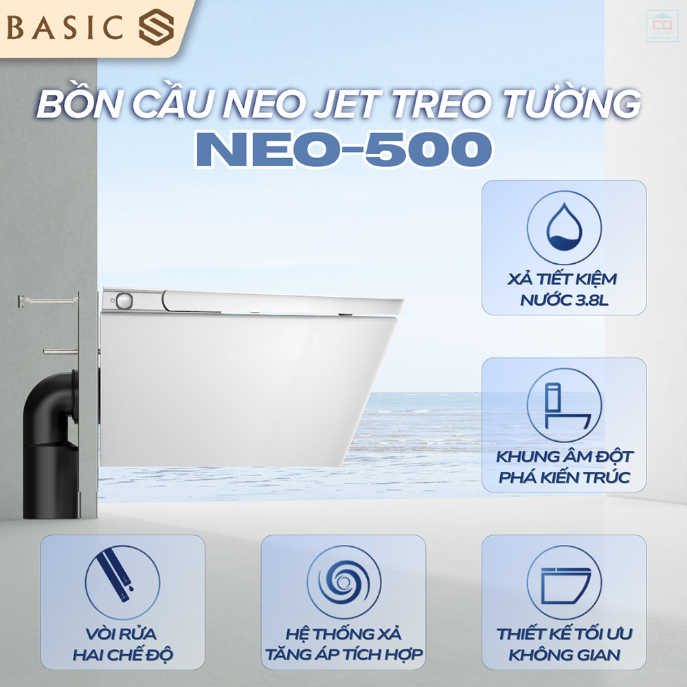 Bồn cầu treo tường Basic NEO-500