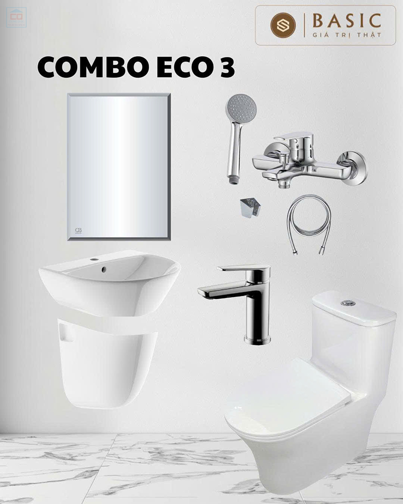 Combo thiết bị vệ sinh Basic Eco 3