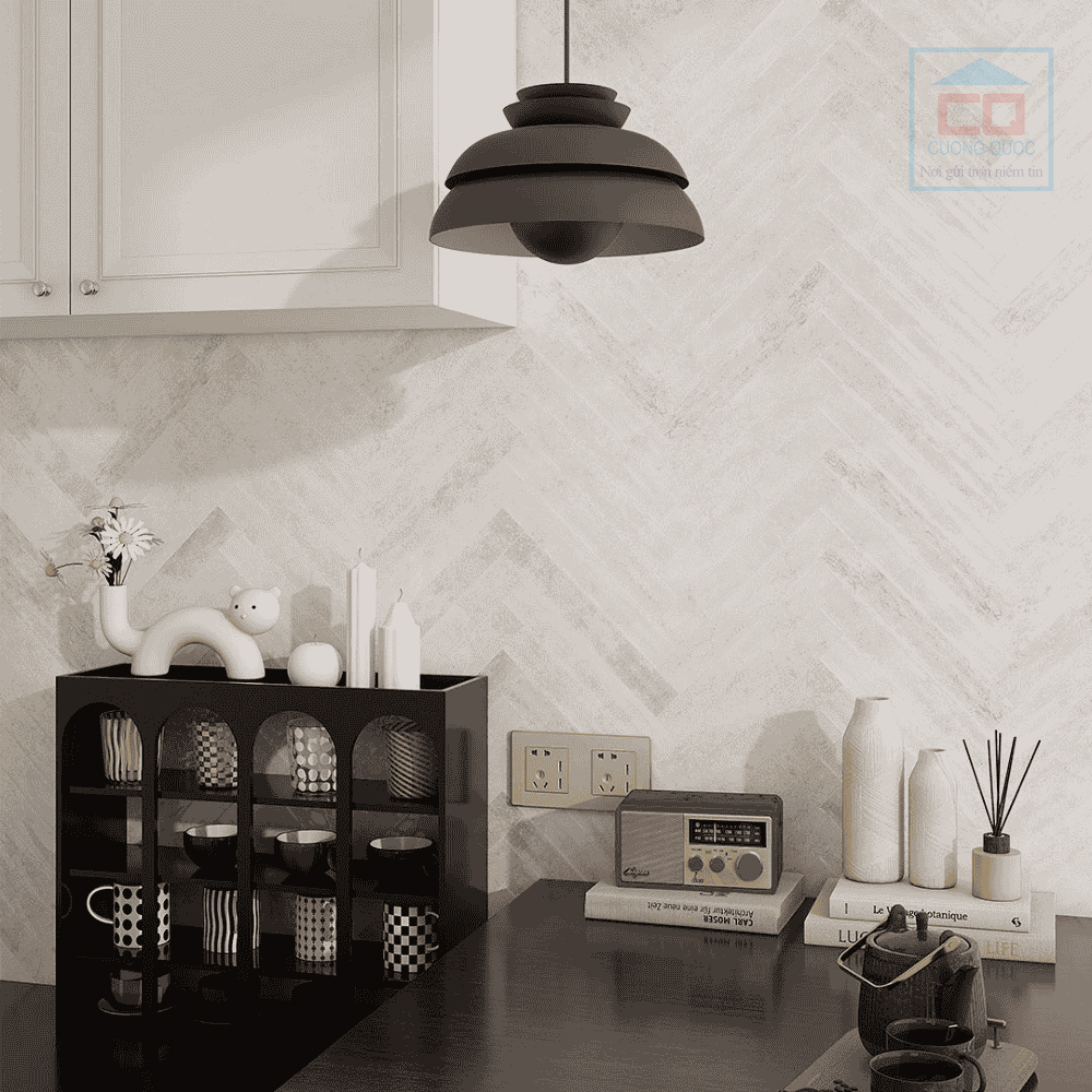 Phối cảnh gạch thẻ 60x400 mm M604T00