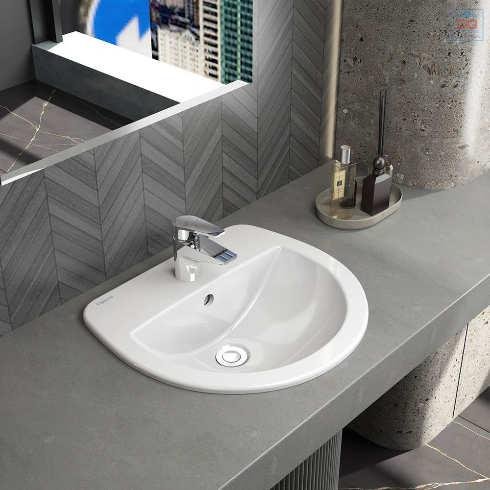 Chậu rửa dương vành Viglacera CD12