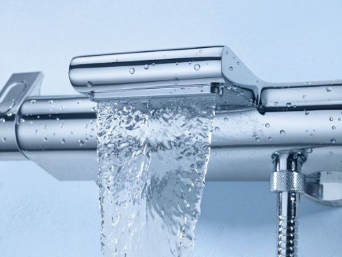 phối cảnh vòi cắm chậu 2 lỗ Grohe 34464001