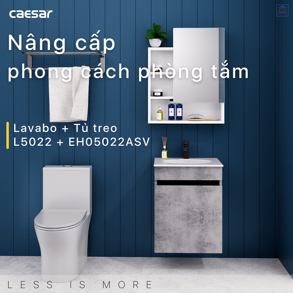 Tủ chậu lavabo Caesar L5022 + EH05022ASV