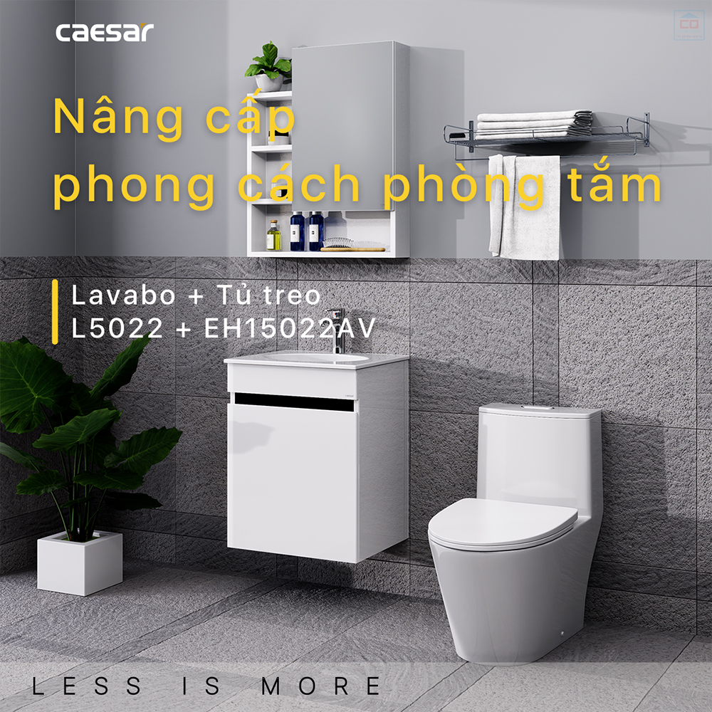 Tủ chậu lavabo Caesar L5022 + EH15022AV