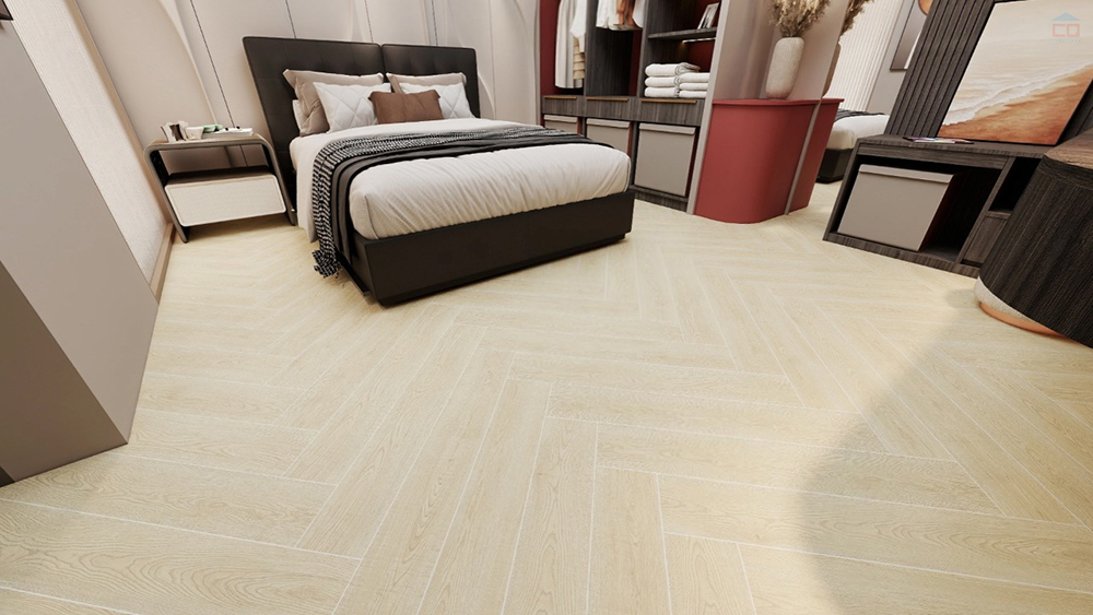 Phối cảnh gạch vân gỗ Eurotile MCH M01