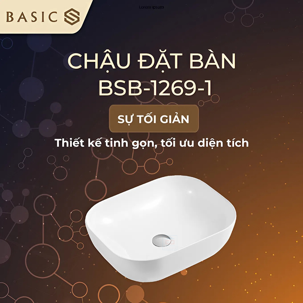 Chậu đặt bàn Basic BSB-1269-1