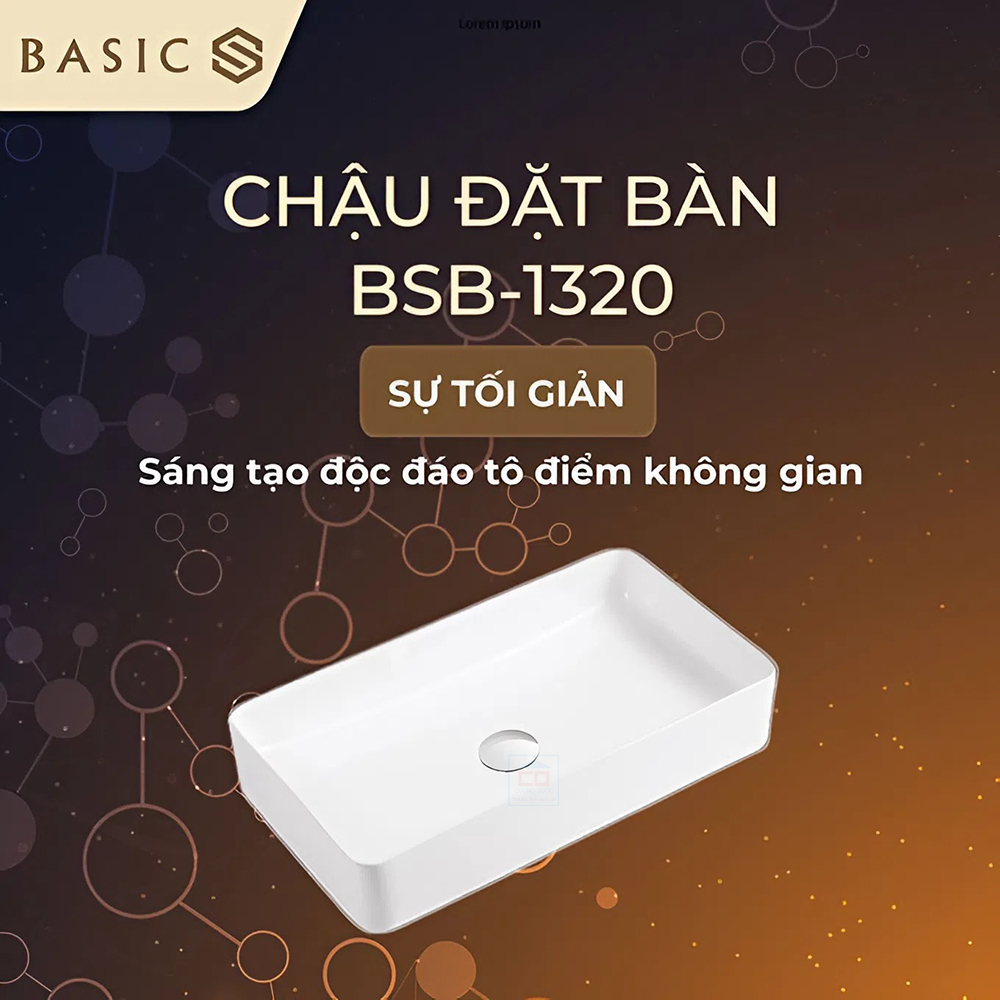 Chậu đặt bàn Basic BSB-1320