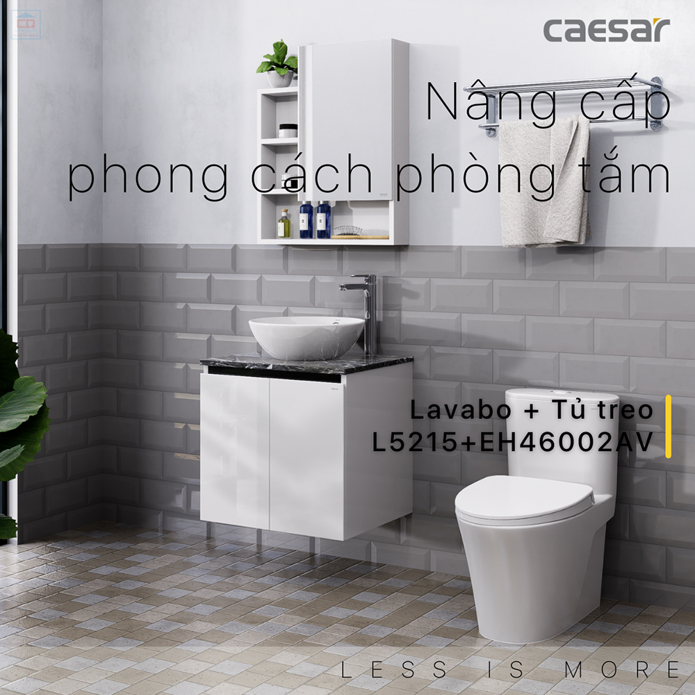 Tủ chậu lavabo Caesar L5215 + EH46002AV