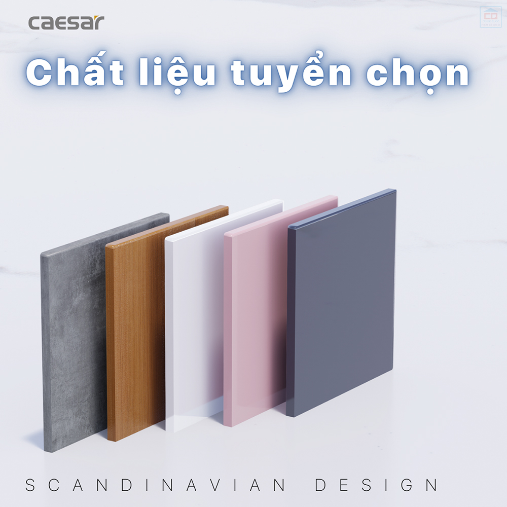 Chất liệu bộ tủ chậu Caesar