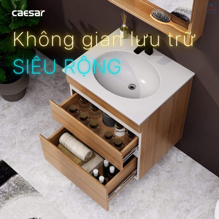 Tủ chậu Caesar LF5024 + EH15024DDW7V