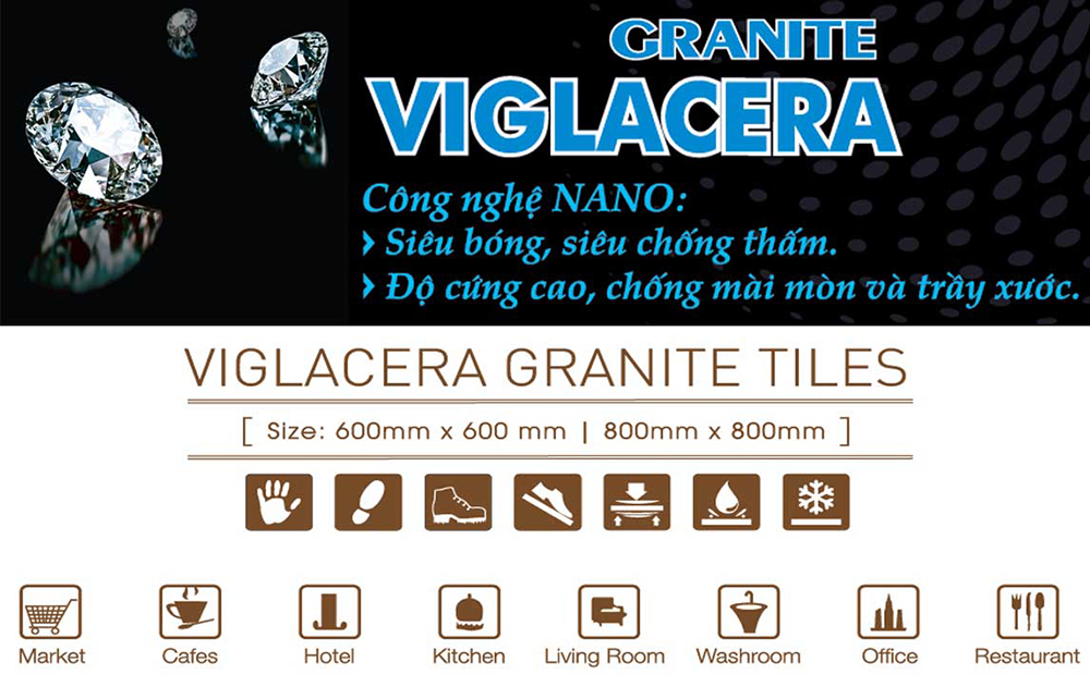 Gạch granite Viglacera cao cấp