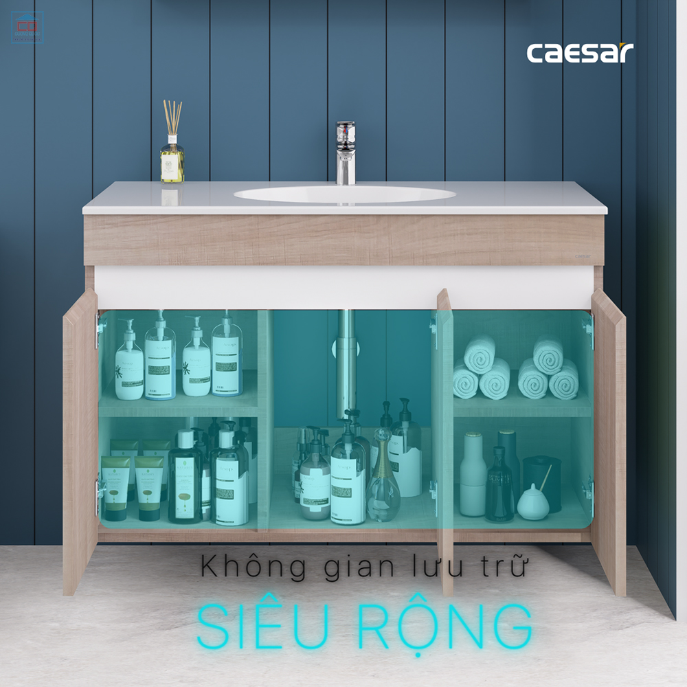 Tủ chậu Caesar LF5028 + EH15028AW7V