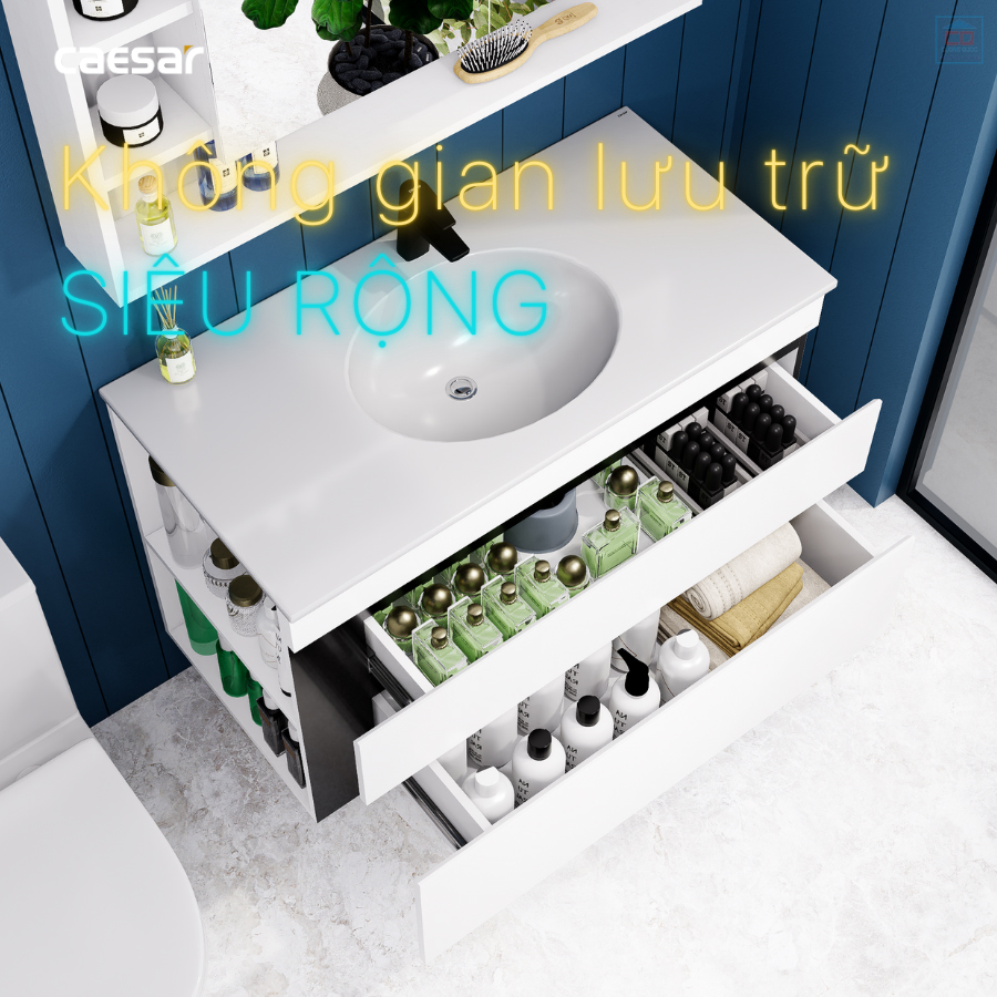 Tủ chậu Caesar LF5028 + EH15028DDLV