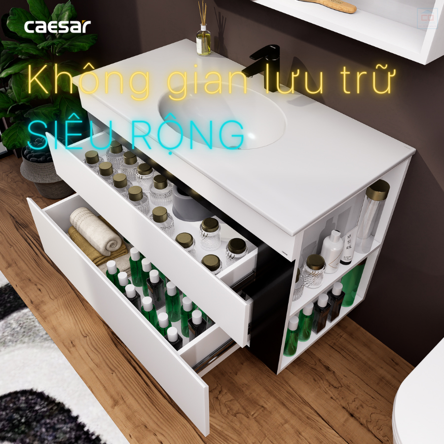 Tủ chậu Caesar LF5028 + EH15028DDRV