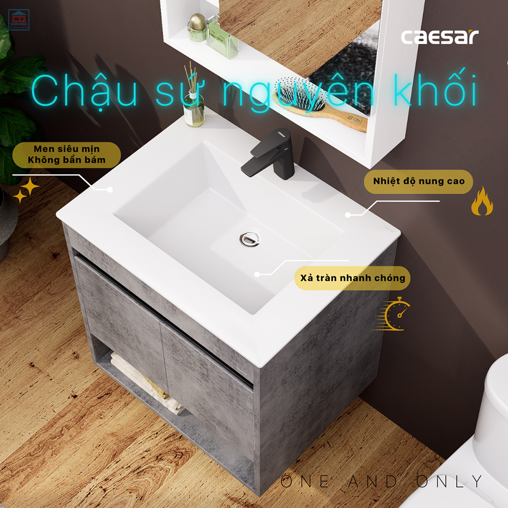 Lavabo tủ chậu Caesar LF5030 + EH05030ASV