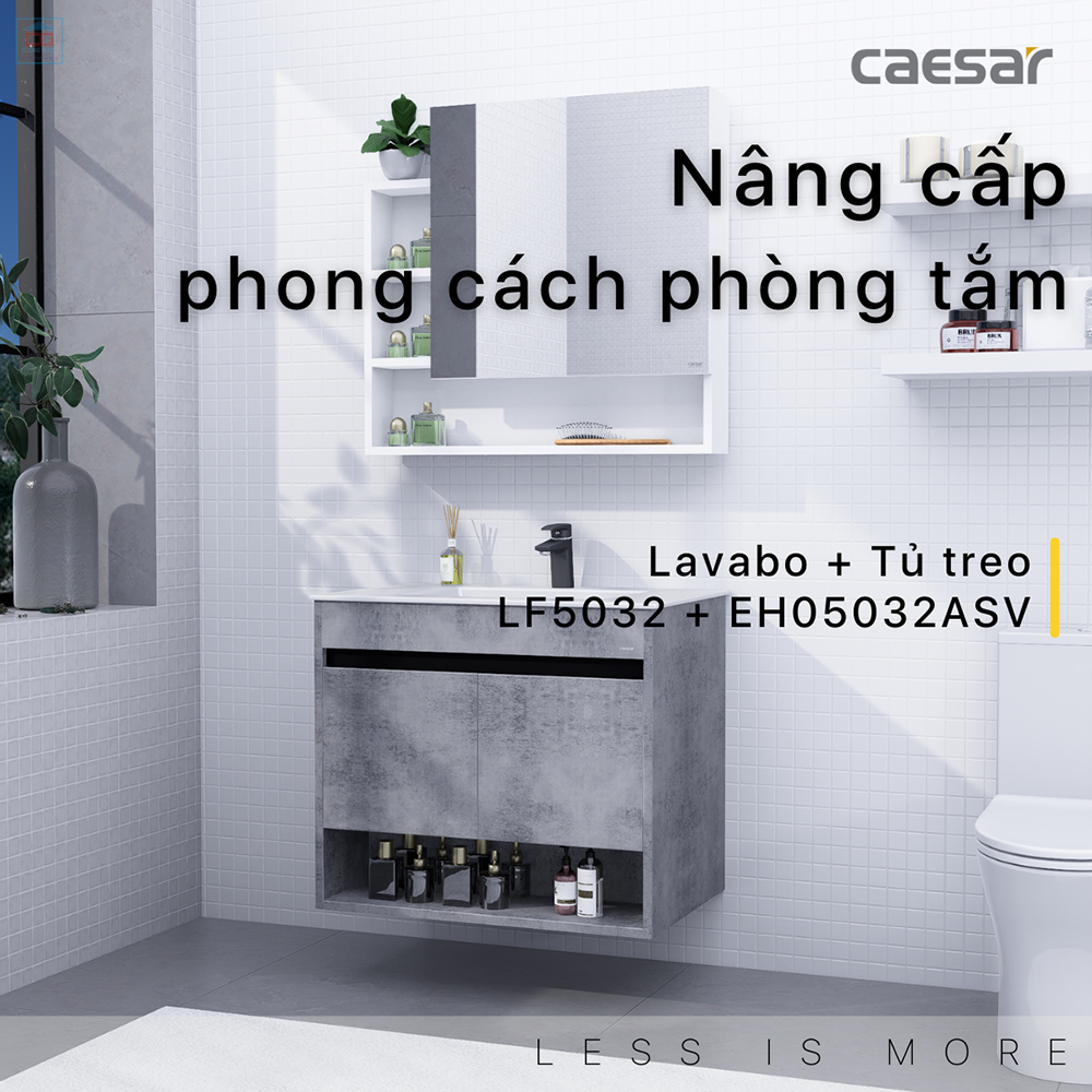 Tủ chậu lavabo Caesar LF5032 + EH05032ASV