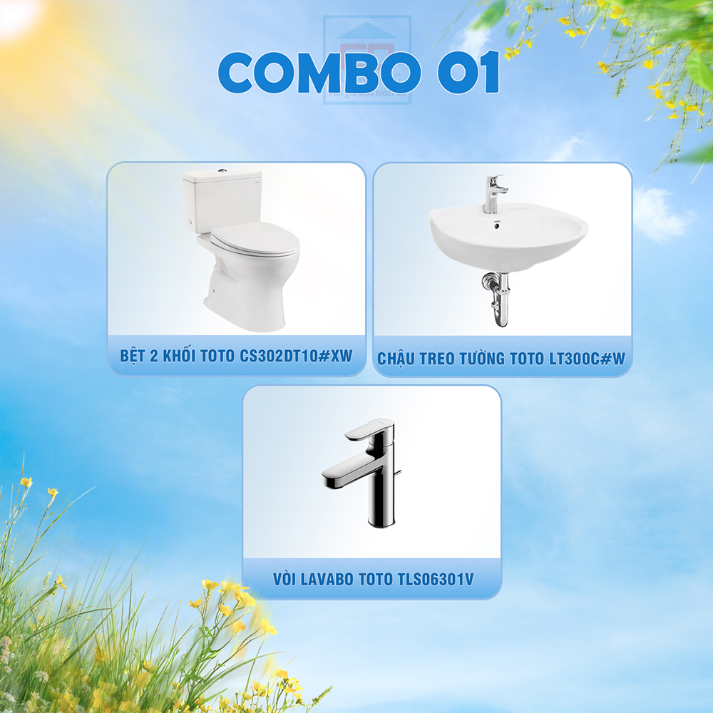 Bộ combo TOTO cho nhà nhỏ 01