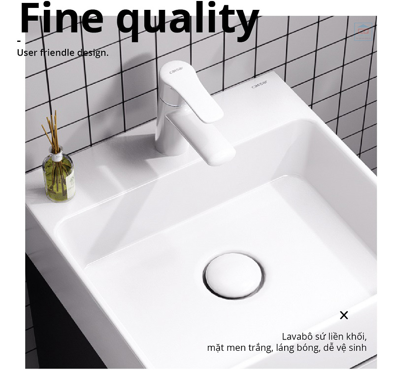 Lavabo tủ chậu Caesar LF5257 + EH05257ATGV