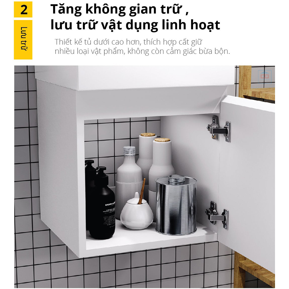 Tủ chậu Caesar LF5257 + EH05257AV