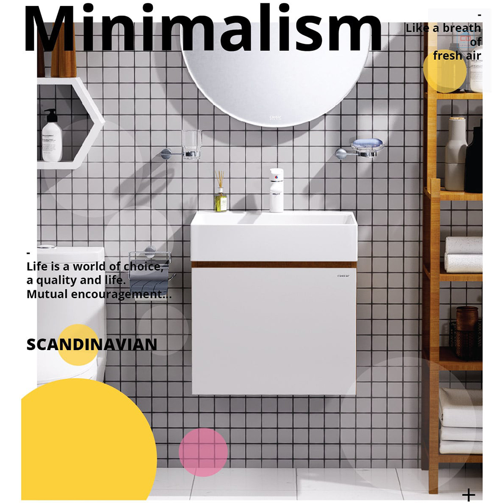 Tủ chậu lavabo Caesar LF5259 + EH05259AWV