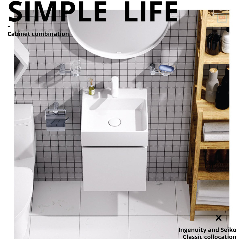 Tủ chậu treo tường Caesar LF5257 + EH05257AV