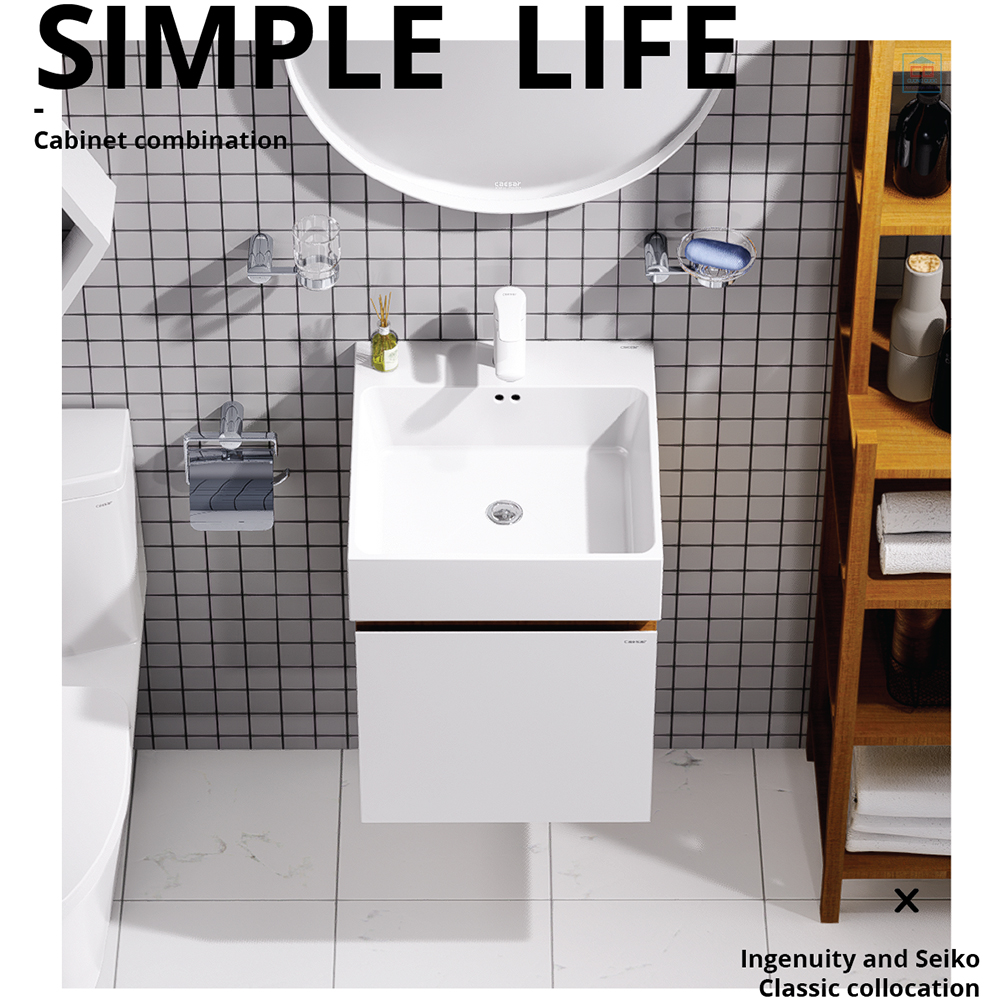 Tủ chậu treo tường Caesar LF5261 + EH05261ADV