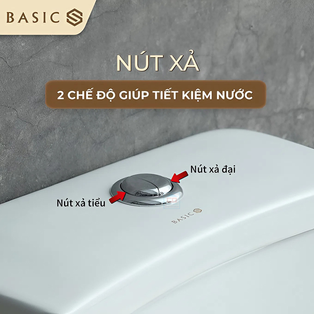 Bồn cầu xả nhấn 2 n&uacute;t