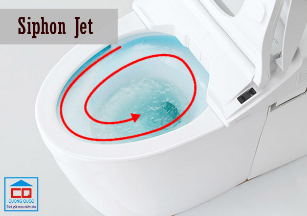 Hệ thống xả Siphon Jet mạnh mẽ rửa trôi mọi vết bẩn