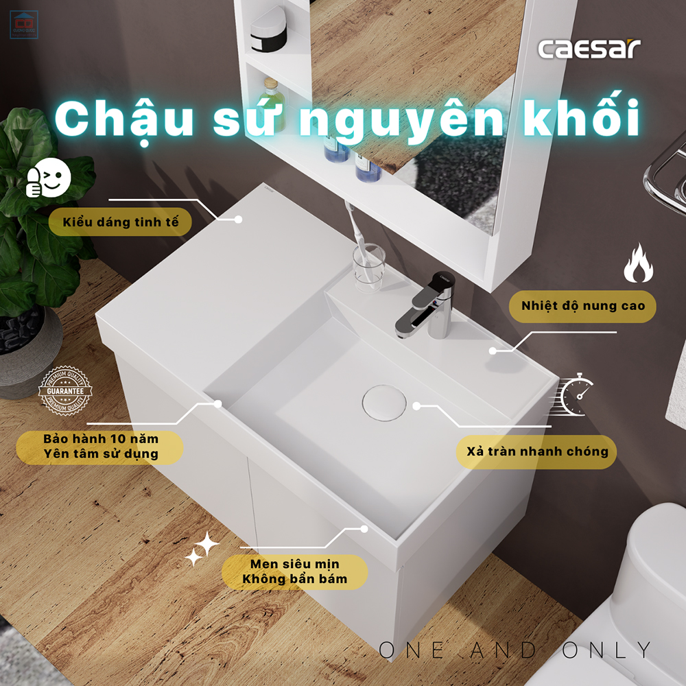 Lavabo tủ chậu Caesar LF5384 + EH05382AV