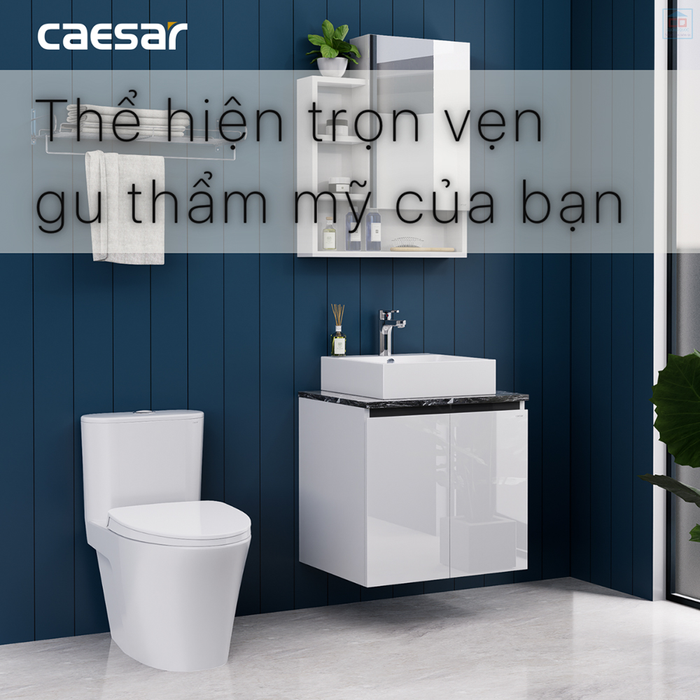 Tủ chậu treo tường Caesar LF5261 + EH46001AV