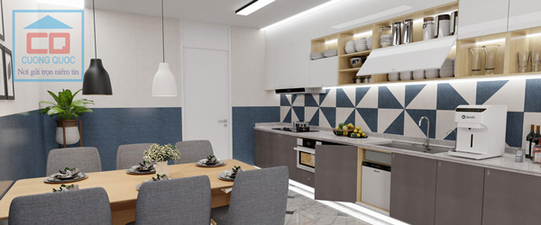 Phối cảnh thực tế gạch ốp l&aacute;t Thạch B&agrave;n CTM336-6231.1