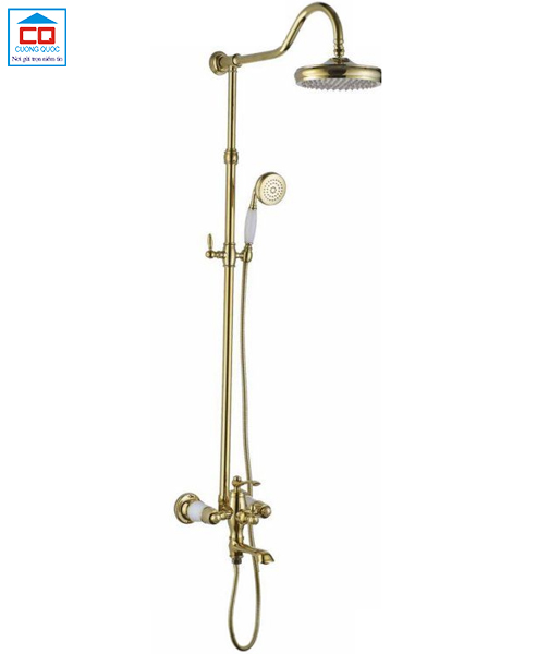 Sen cây tắm đứng CleanMax 998 cổ điển mạ vàng