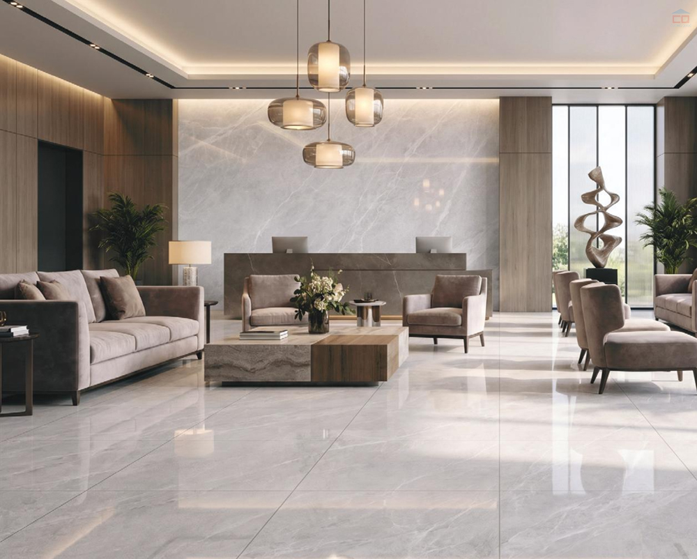 Phối cảnh gạch lát nền Thạch Bàn PGB80-0265