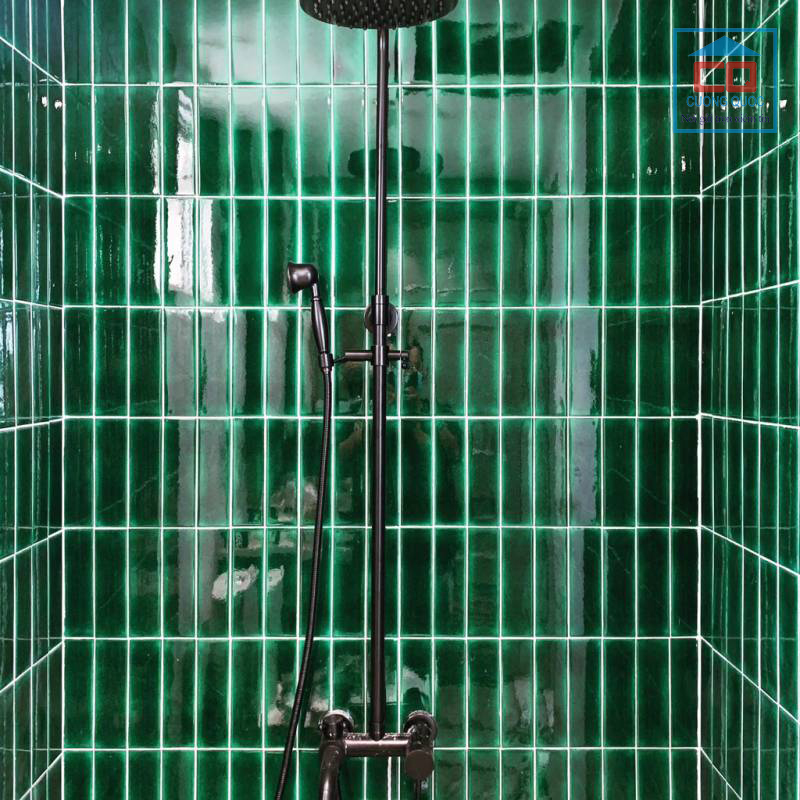 Phối cảnh gạch thẻ gốm men rạn MBL60206-C