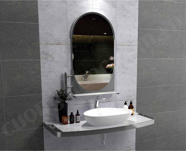 Phối cảnh chậu rửa lavabo Viglacera Platinum P.23.321 đặt bàn