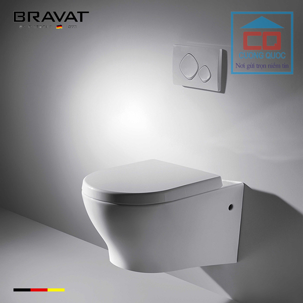 Bồn cầu âm tường cao cấp Bravat C01017UW-A-ENG