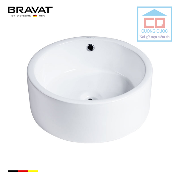 Chậu rửa mặt lavabo cao cấp Bravat C22334W-ENG