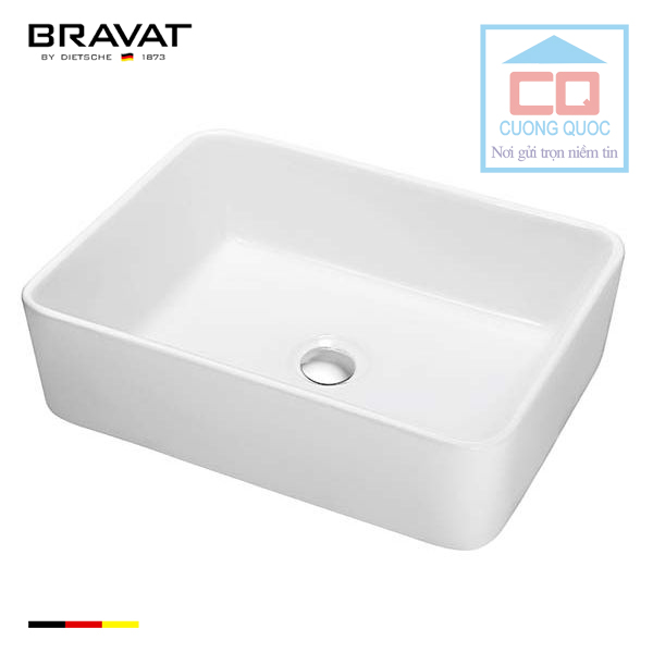 Chậu rửa mặt lavabo cao cấp Bravat C22328W-ENG