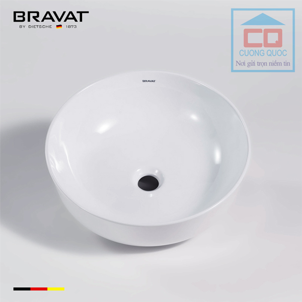 Chậu rửa mặt lavabo cao cấp Bravat C22262W-ENG