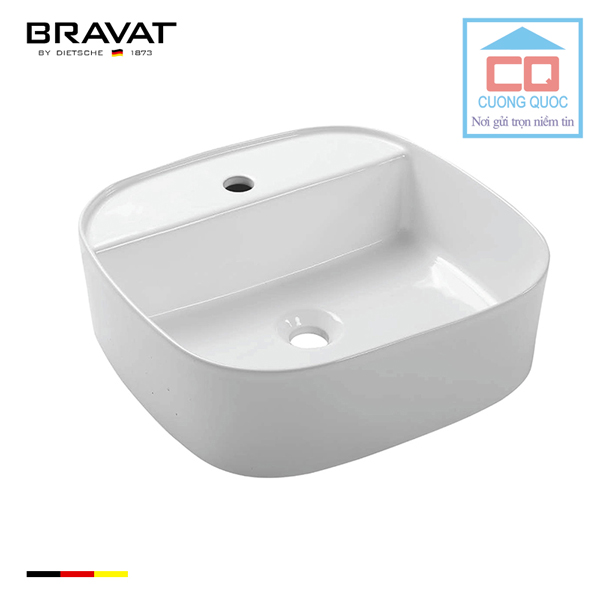 Chậu rửa mặt lavabo cao cấp Bravat C22286W-1-ENG