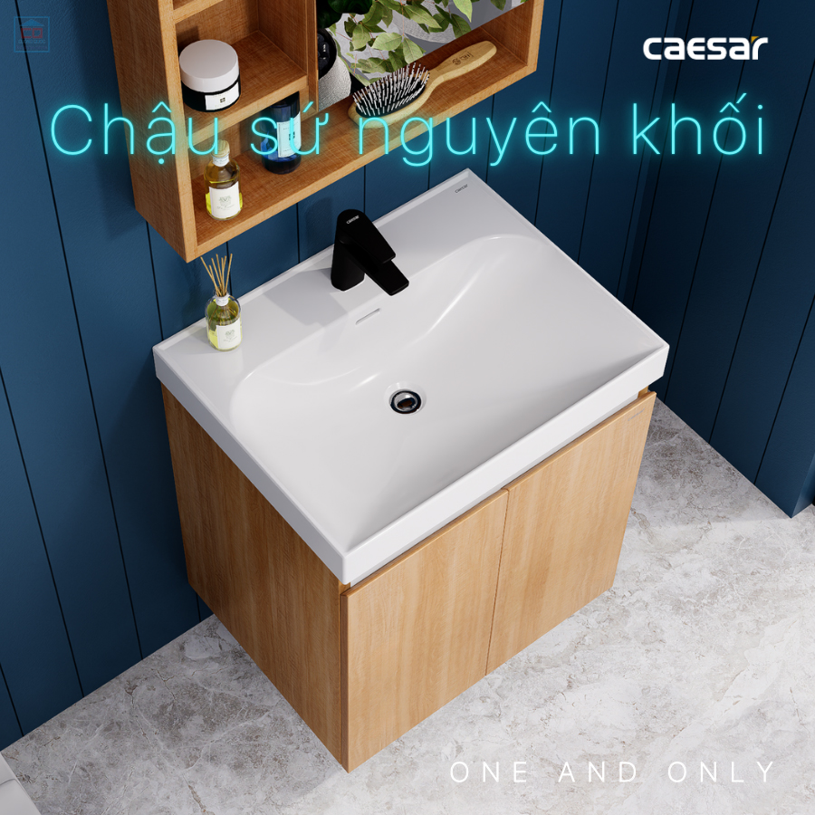 Lavabo tủ chậu Caesar LF5356 + EH15356AW7V
