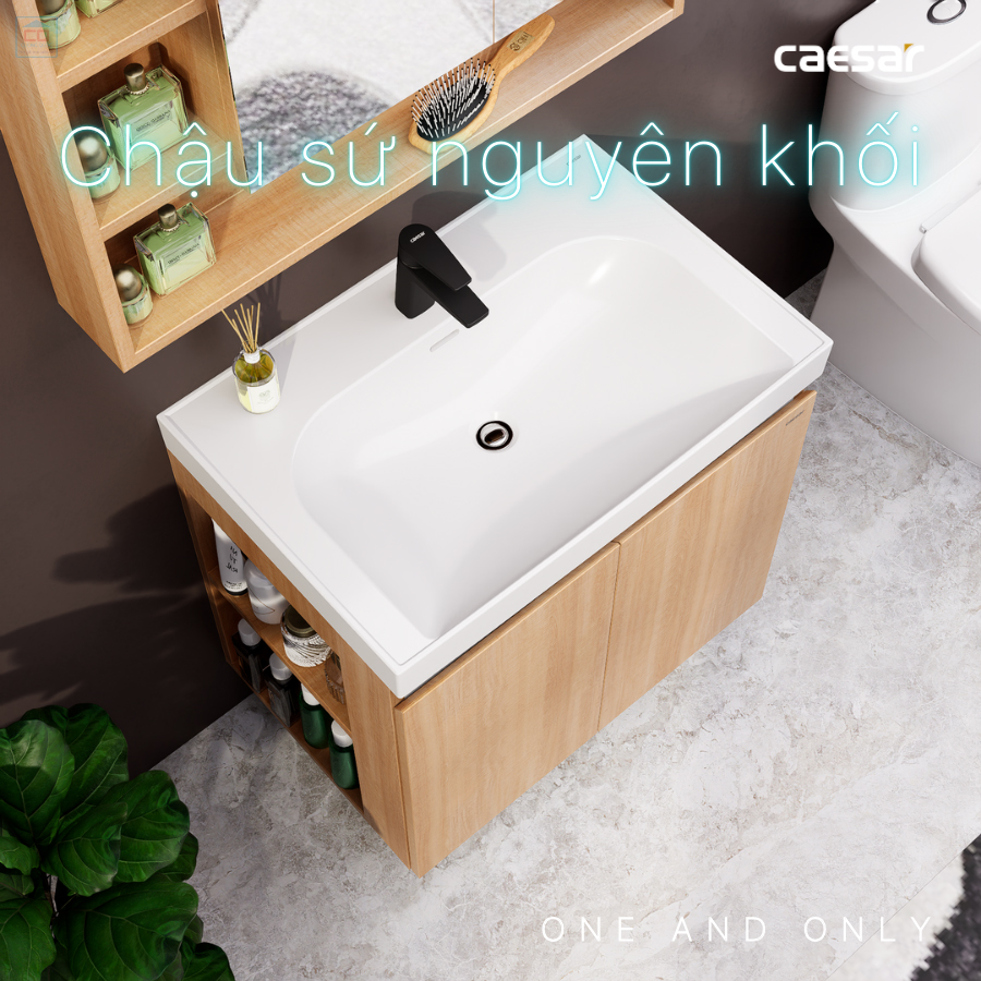 Lavabo tủ chậu Caesar LF5357 + EH15357CLW7V