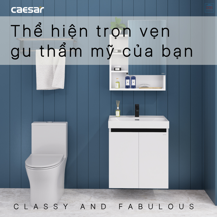 Tủ chậu lavabo Caesar LF5356 + EH15356AV