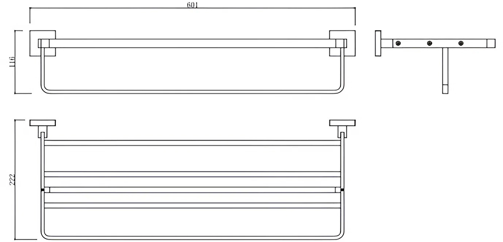 Bản vẽ kỹ thuật vắt khăn Basic BP-71011