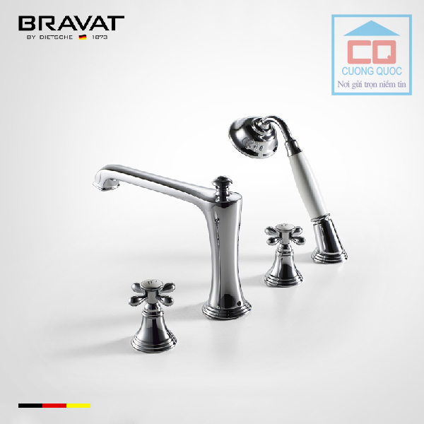 Vòi sen tắm xả bồn cao cấp Bravat F551199CP-ENG